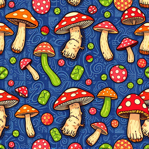 Artistic Magic Mushroom Gummies Patterns