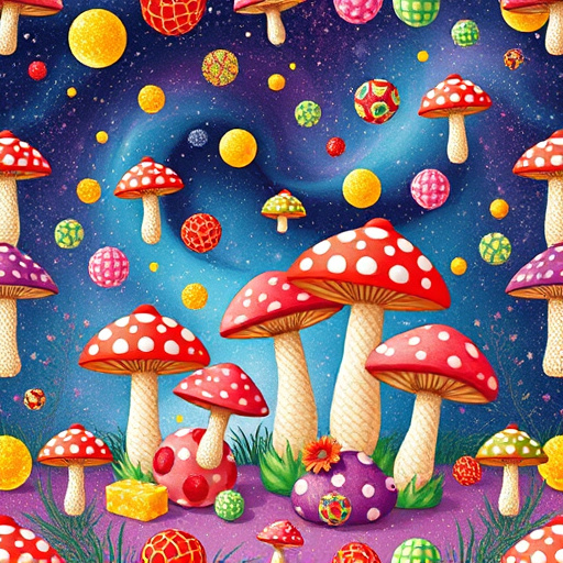 Artistic Magic Mushroom Gummies Patterns