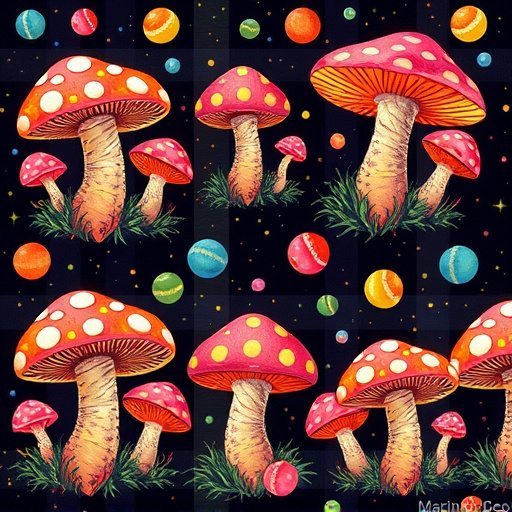 Artistic Magic Mushroom Gummies Patterns