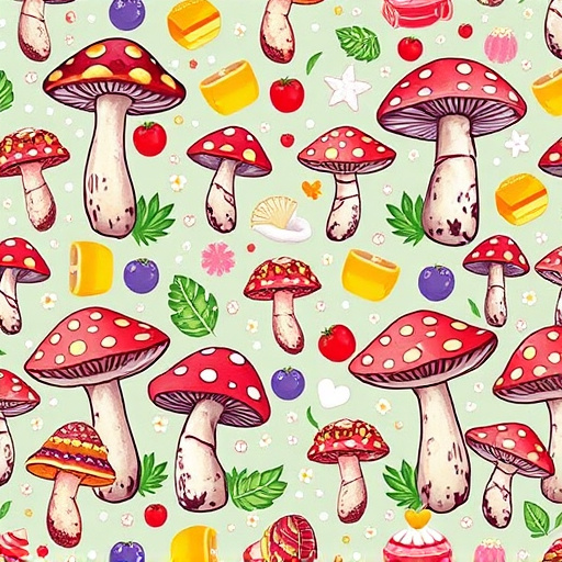 Artistic Magic Mushroom Gummies Patterns