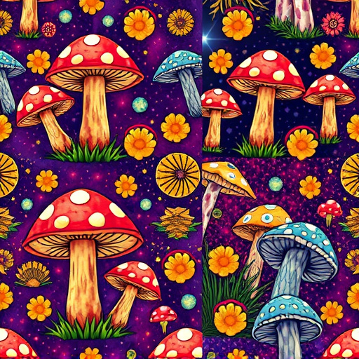 Artistic Magic Mushroom Gummies Patterns