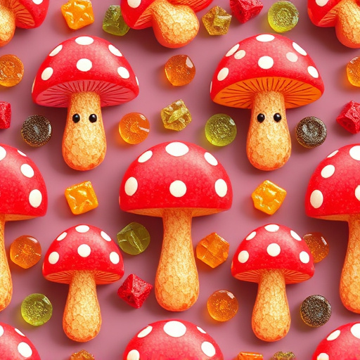 Artistic Magic Mushroom Gummies Patterns