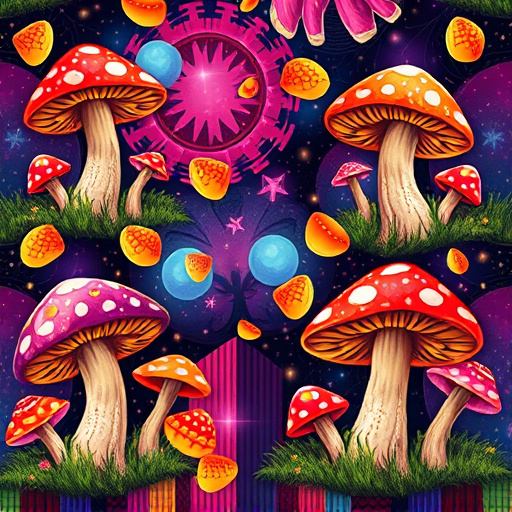 Artistic Magic Mushroom Gummies Patterns