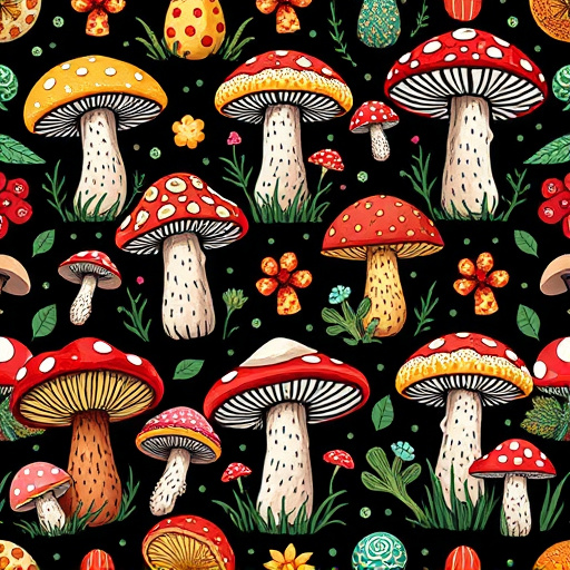 Artistic Magic Mushroom Gummies Patterns