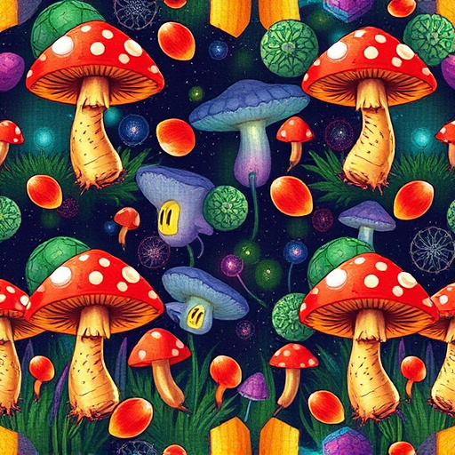 Artistic Magic Mushroom Gummies Patterns