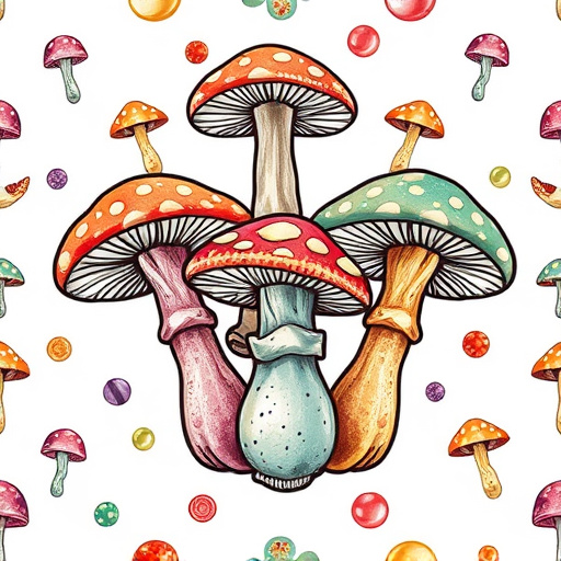 Artistic Magic Mushroom Gummies Patterns