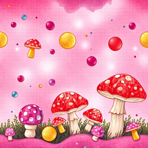 Artistic Magic Mushroom Gummies Patterns