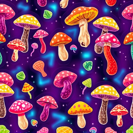 Artistic Magic Mushroom Gummies Patterns