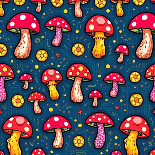 Artistic Magic Mushroom Gummies Patterns