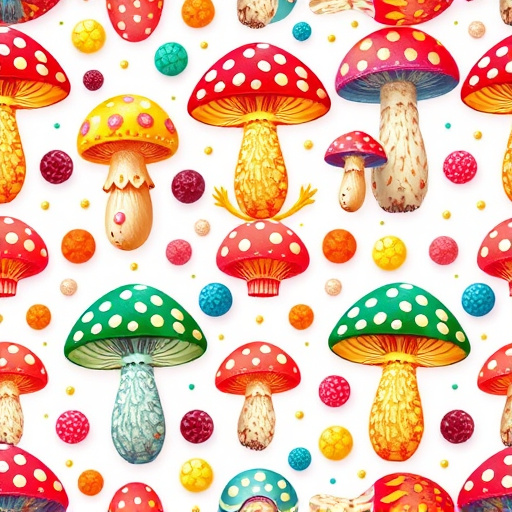 Artistic Magic Mushroom Gummies Patterns