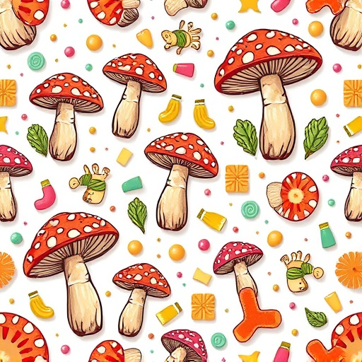 Artistic Magic Mushroom Gummies Patterns