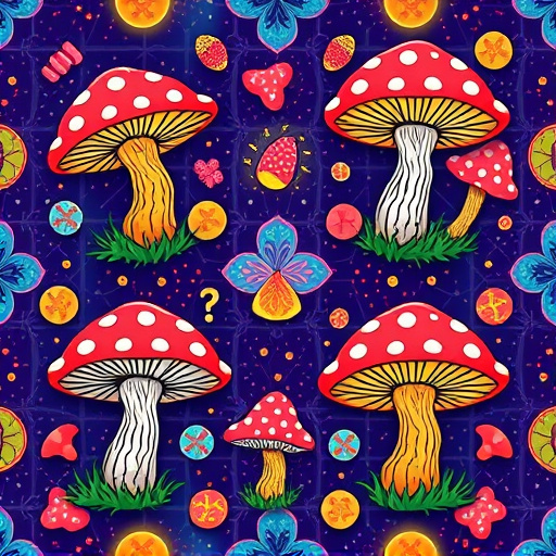 Artistic Magic Mushroom Gummies Patterns