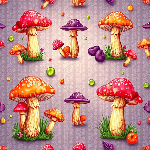 Artistic Magic Mushroom Gummies Patterns