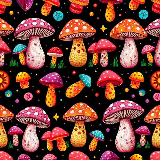 Artistic Magic Mushroom Gummies Patterns