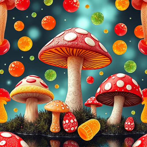Artistic Magic Mushroom Gummies Patterns