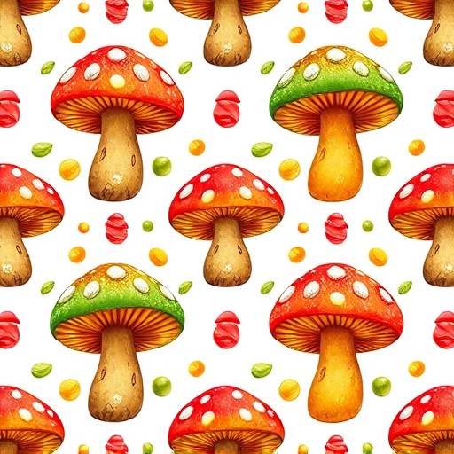 Artistic Magic Mushroom Gummies Patterns
