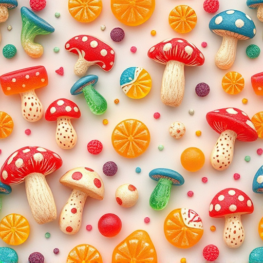 Artistic Magic Mushroom Gummies Patterns