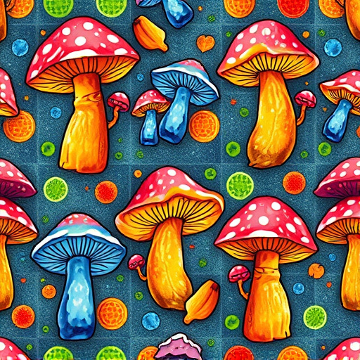 Artistic Magic Mushroom Gummies Patterns