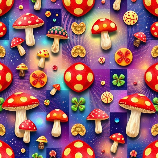 Artistic Magic Mushroom Gummies Patterns