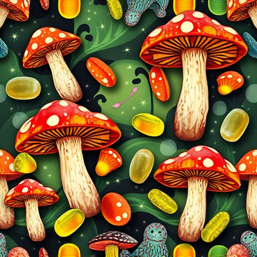 Artistic Magic Mushroom Gummies Patterns
