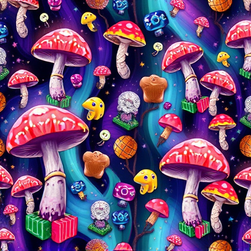 Artistic Magic Mushroom Gummies Patterns