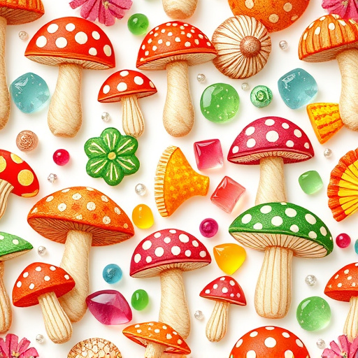 Artistic Magic Mushroom Gummies Patterns