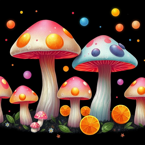 Artistic Magic Mushroom Gummies Patterns