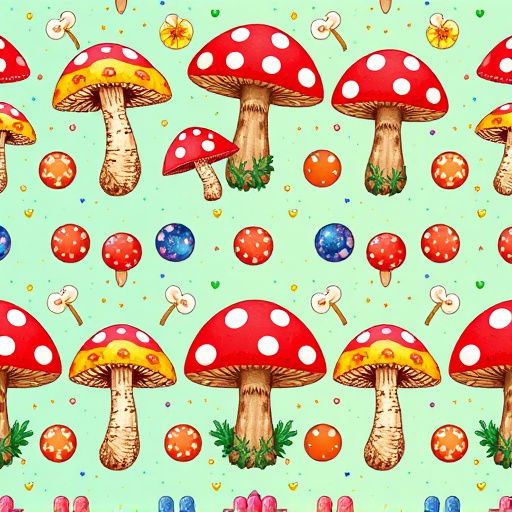 Artistic Magic Mushroom Gummies Patterns