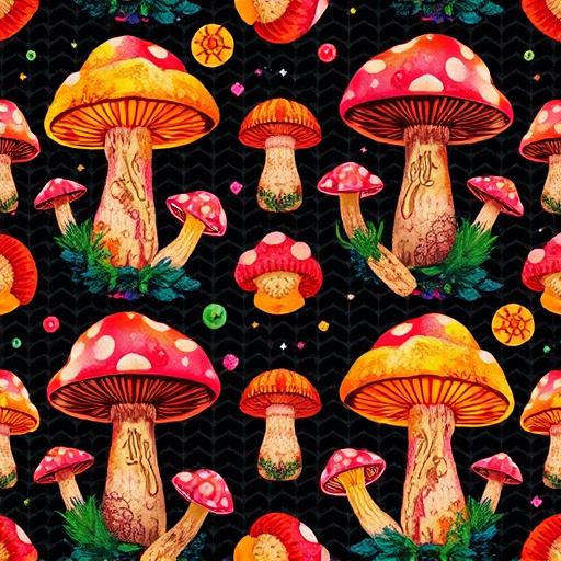 Artistic Magic Mushroom Gummies Patterns
