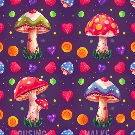 Artistic Magic Mushroom Gummies Patterns