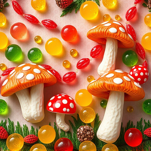 Artistic Magic Mushroom Gummies Patterns