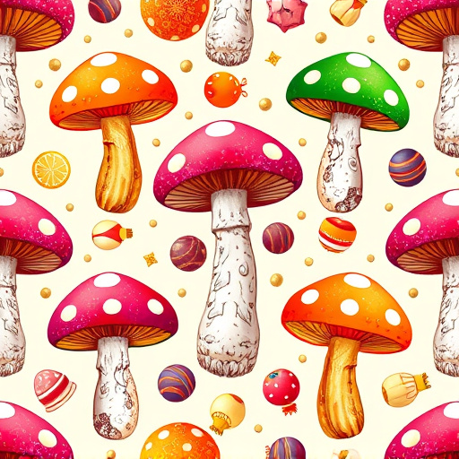 Artistic Magic Mushroom Gummies Patterns