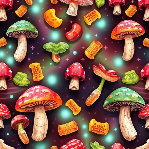 Artistic Magic Mushroom Gummies Patterns