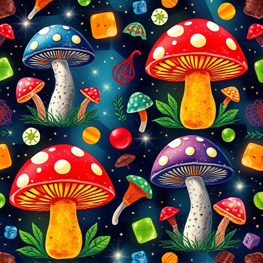 Artistic Magic Mushroom Gummies Patterns