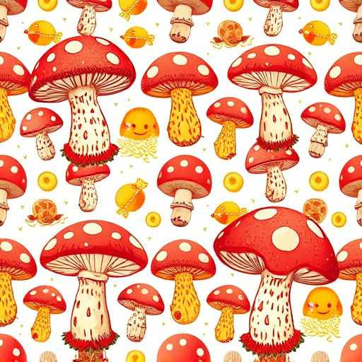 Artistic Magic Mushroom Gummies Patterns