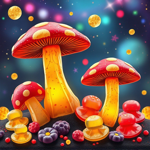 Artistic Magic Mushroom Gummies Patterns