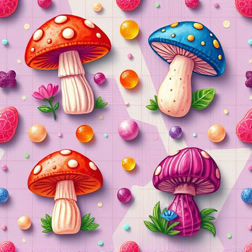 Artistic Magic Mushroom Gummies Patterns