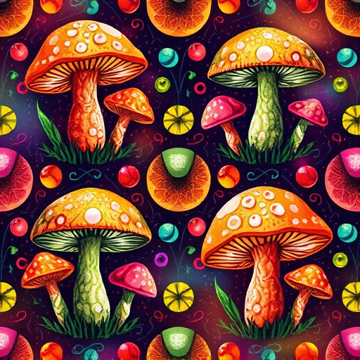 Artistic Magic Mushroom Gummies Patterns