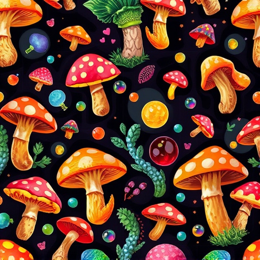 Artistic Magic Mushroom Gummies Patterns