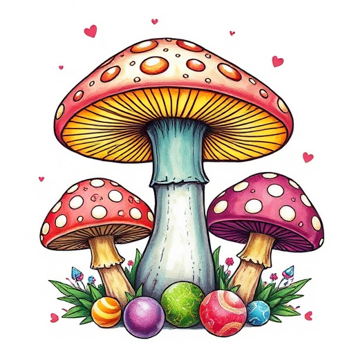 Artistic Magic Mushroom Gummies Patterns