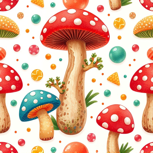 Artistic Magic Mushroom Gummies Patterns