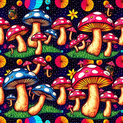 Artistic Magic Mushroom Gummies Patterns