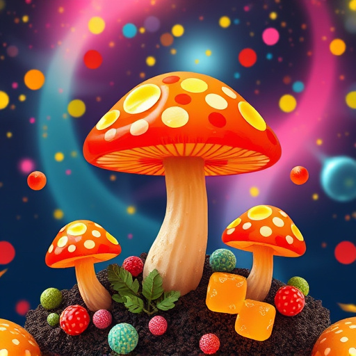Artistic Magic Mushroom Gummies Patterns