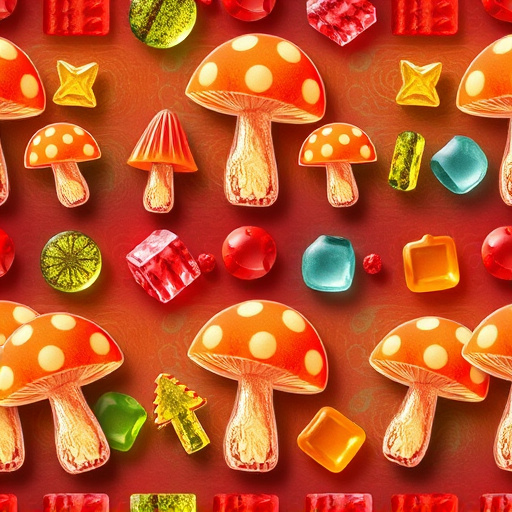 Artistic Magic Mushroom Gummies Patterns