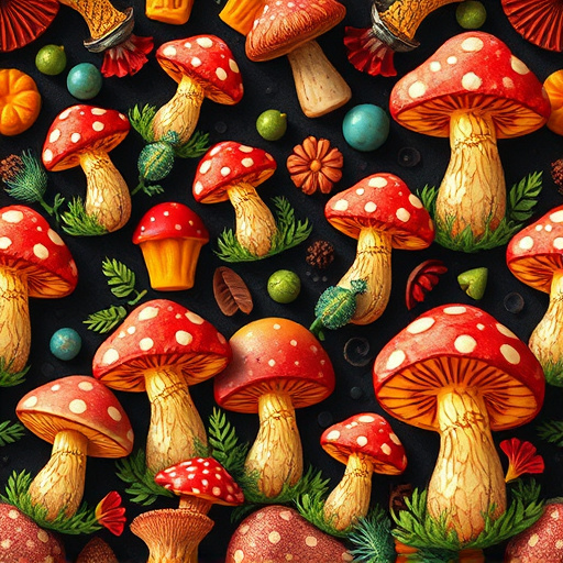 Artistic Magic Mushroom Gummies Patterns