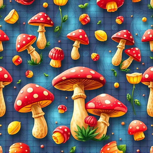 Artistic Magic Mushroom Gummies Patterns