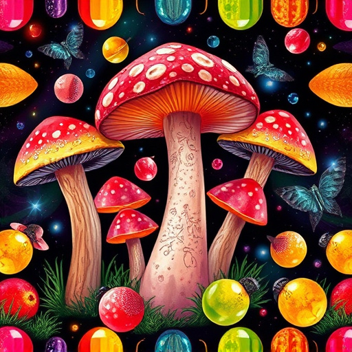 Artistic Magic Mushroom Gummies Patterns