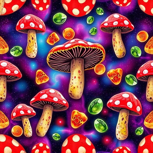 Artistic Magic Mushroom Gummies Patterns