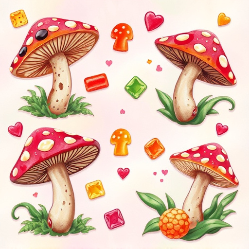 Artistic Magic Mushroom Gummies Patterns