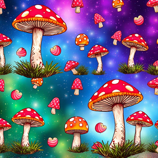 Artistic Magic Mushroom Gummies Patterns